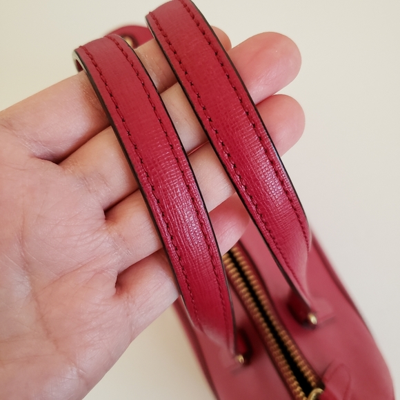 Coach Red/Burgundy Satchel Crossbody Bag - Excellent Condition - Picture 10 of 15